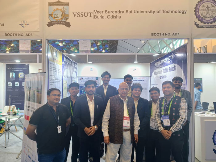 VSSUT Robotics Society Participation and Demonstration in India Mobile Congress 2025 at Yashobhoomi Convention Centre, New Delhi